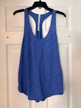 Lululemon Blue Racerback Workout Tank Top Size 8